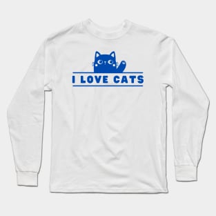 I Love Cats Long Sleeve T-Shirt